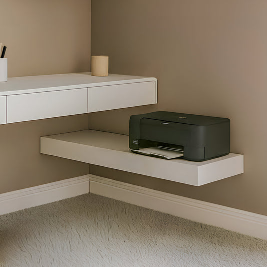 Floating Printer Shelf