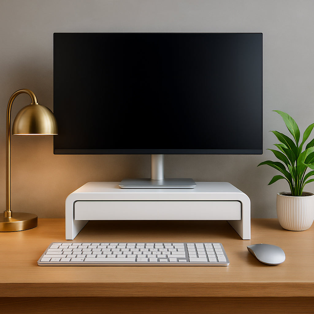 Monitor Stand with Pencil Drawer