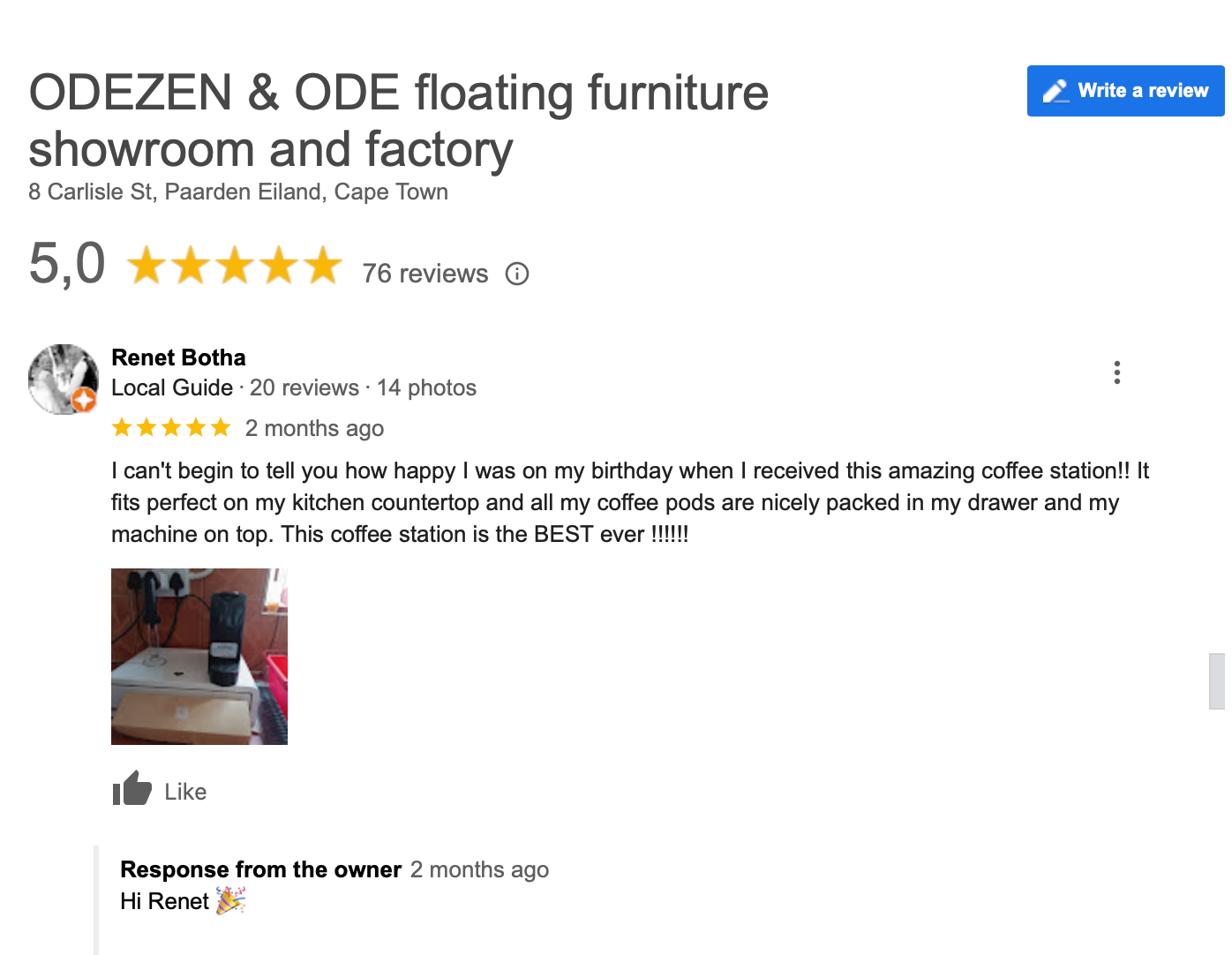 Counter Coffee pod station