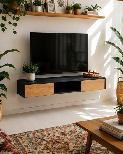 Floating TV/media unit with drawers