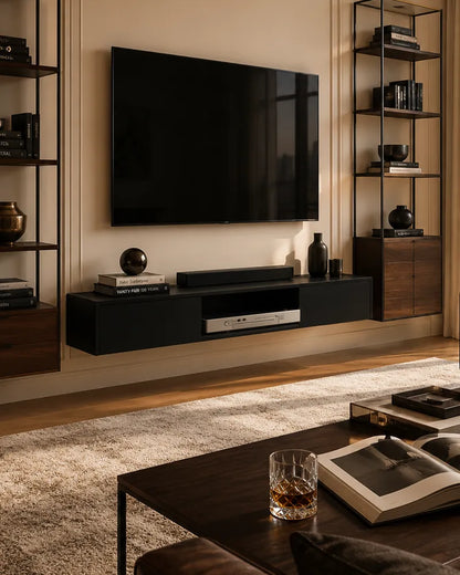 Floating TV/media unit with drawers