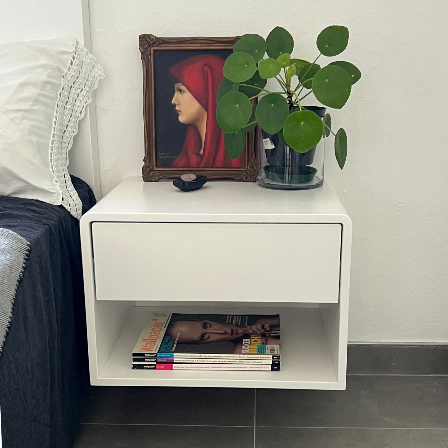 Floating Bedside Box with drawer