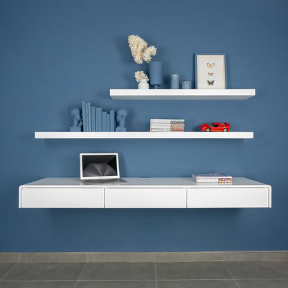 Floating desk / dressing table with drawers