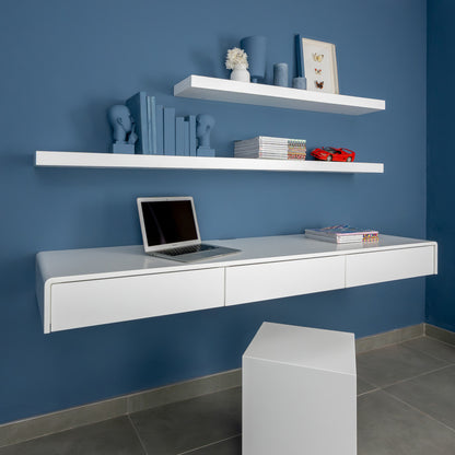 Floating desk / dressing table with drawers