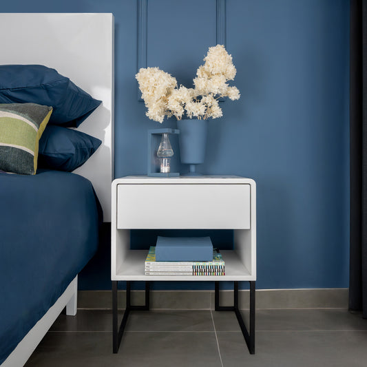 Freestanding Bedside Box with drawer