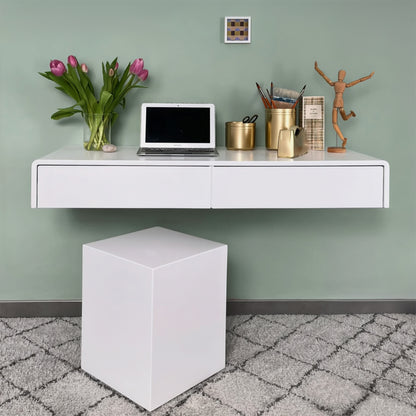 Floating desk / dressing table with drawers