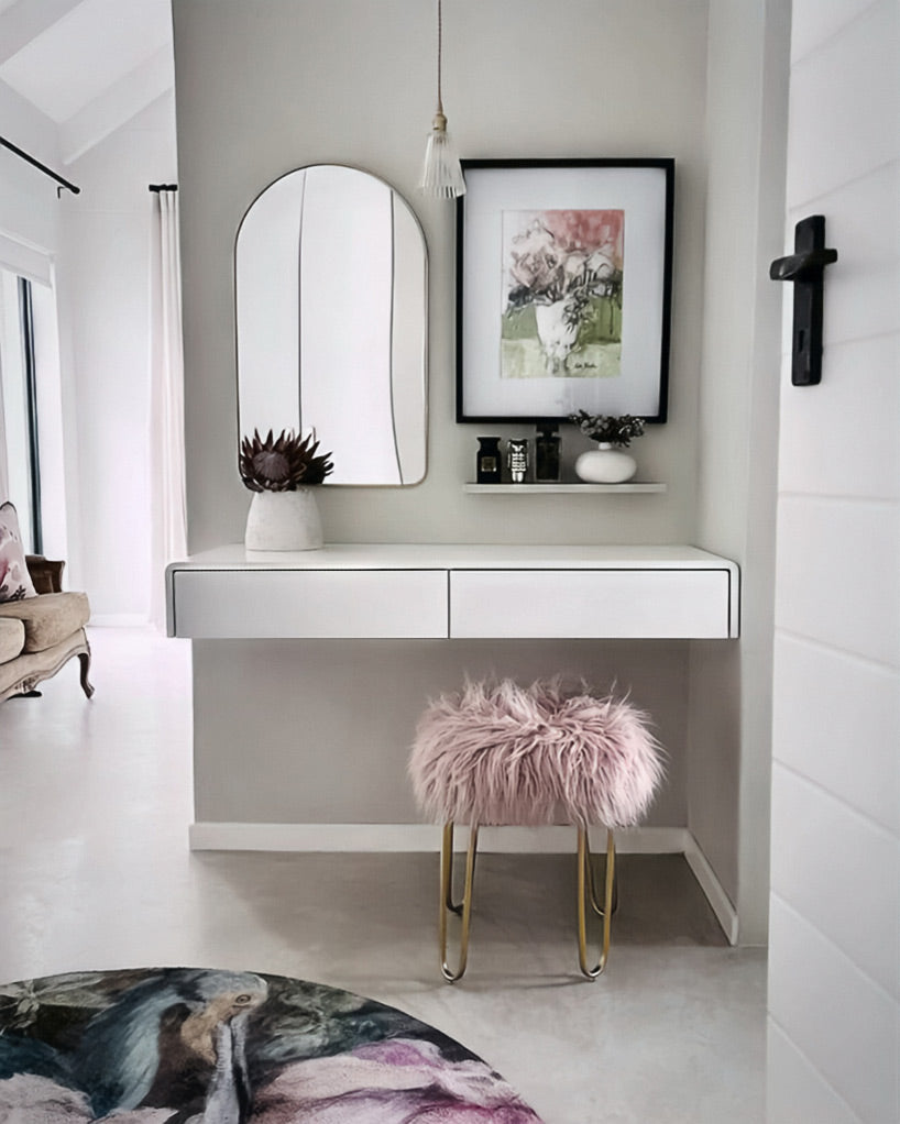 Floating desk / dressing table with drawers