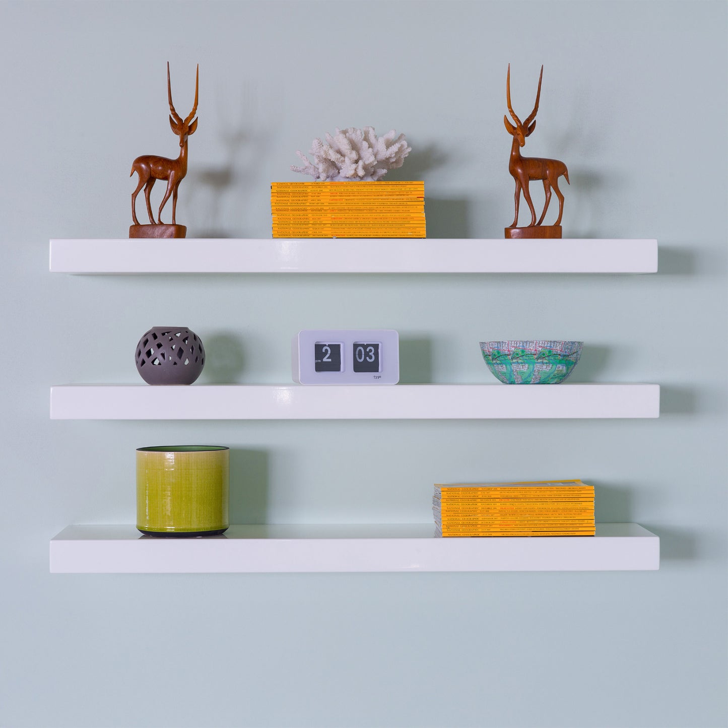 Floating shelves