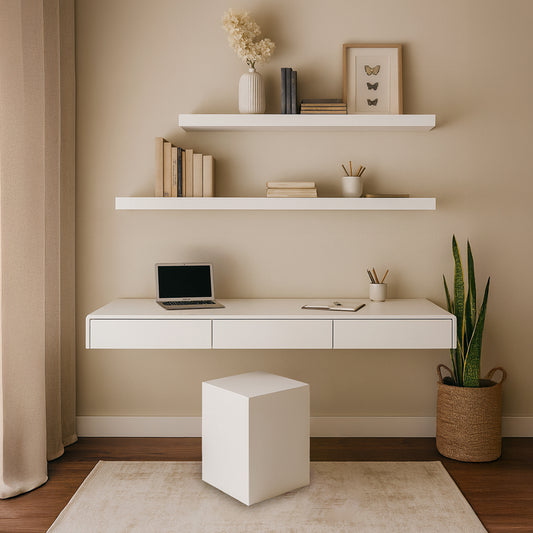 Floating desk / dressing table with drawers
