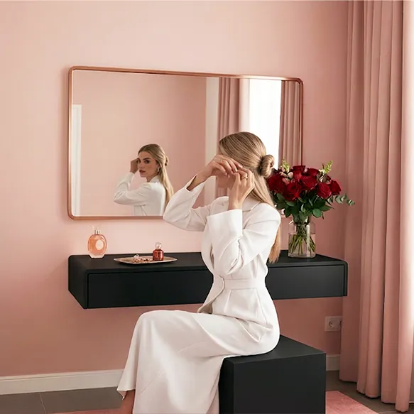 Floating desk / dressing table with drawers