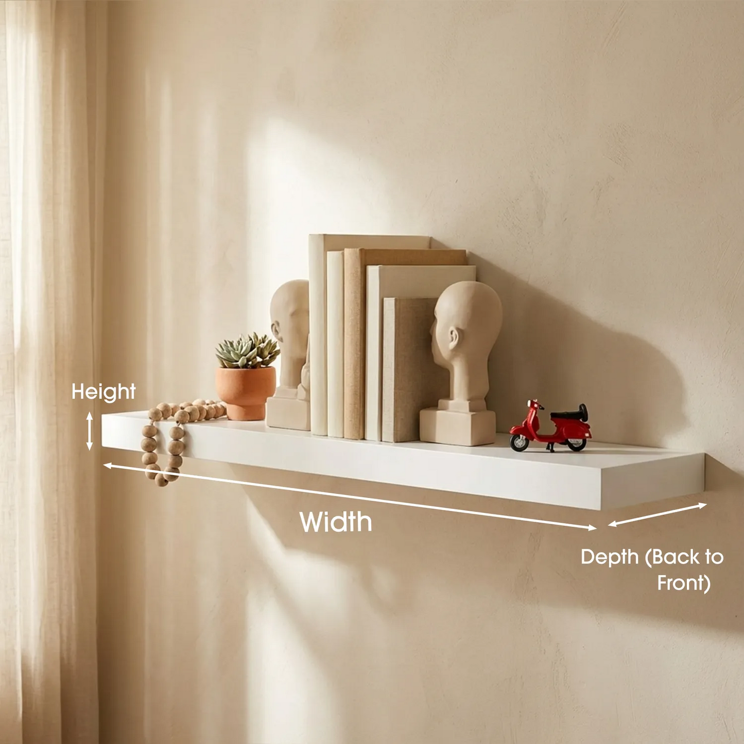 Floating shelves