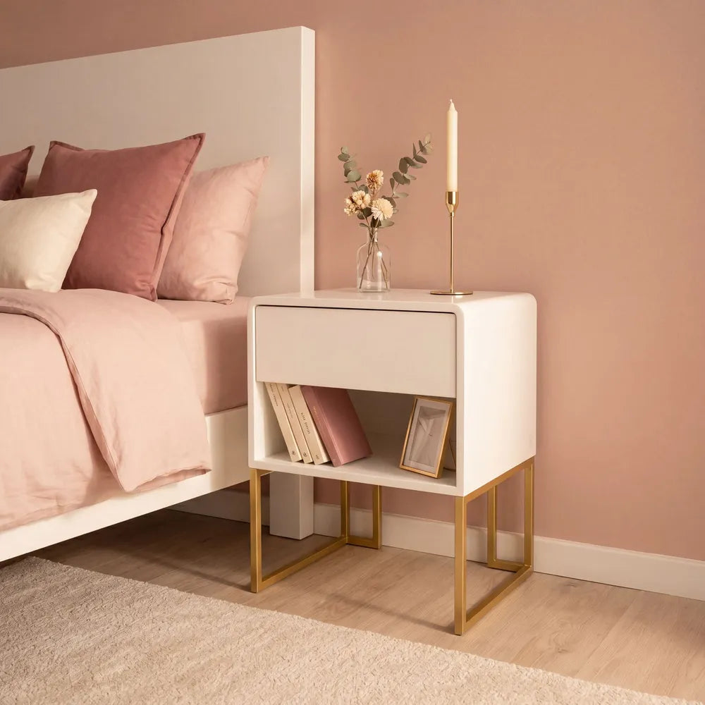 Freestanding Bedside Box with drawer (10 working days leadtime)