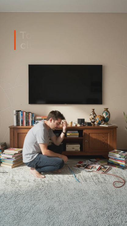 Floating TV/media unit with drawers
