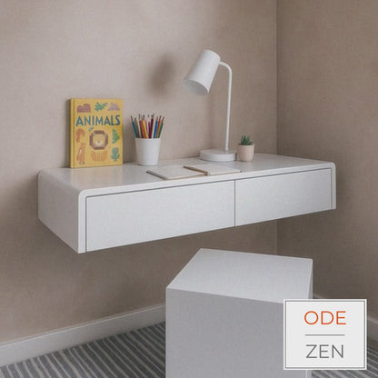 Floating desk / dressing table with drawers