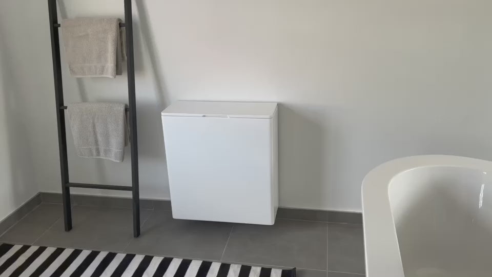 Floating laundry basket by Ode Zen